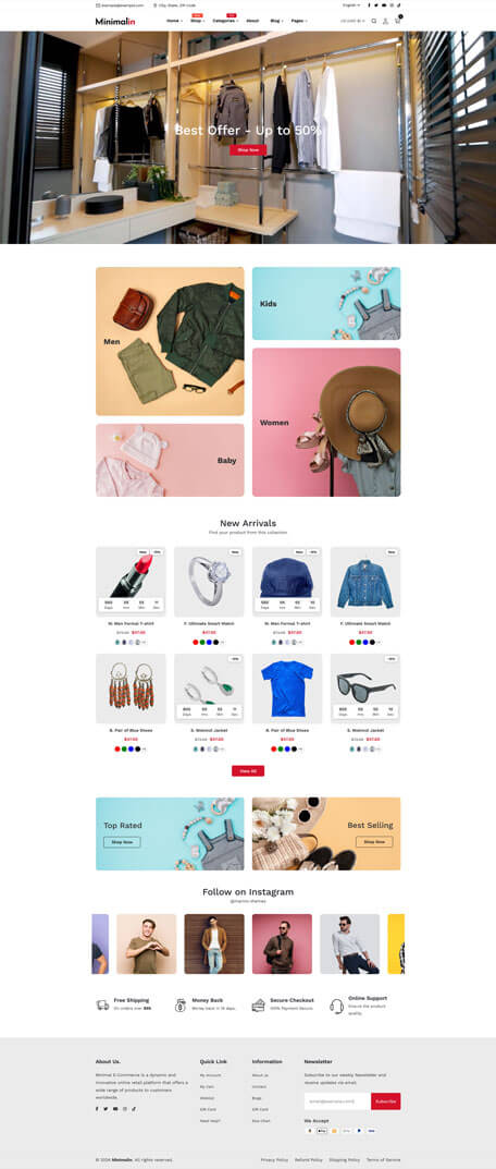 Minimalin - Minimal Multipurpose HTML Template