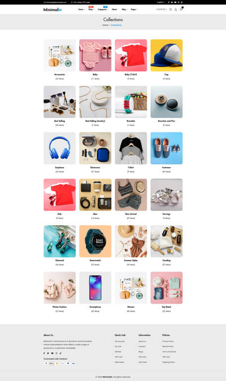 Minimalin - Minimal Multipurpose HTML Template